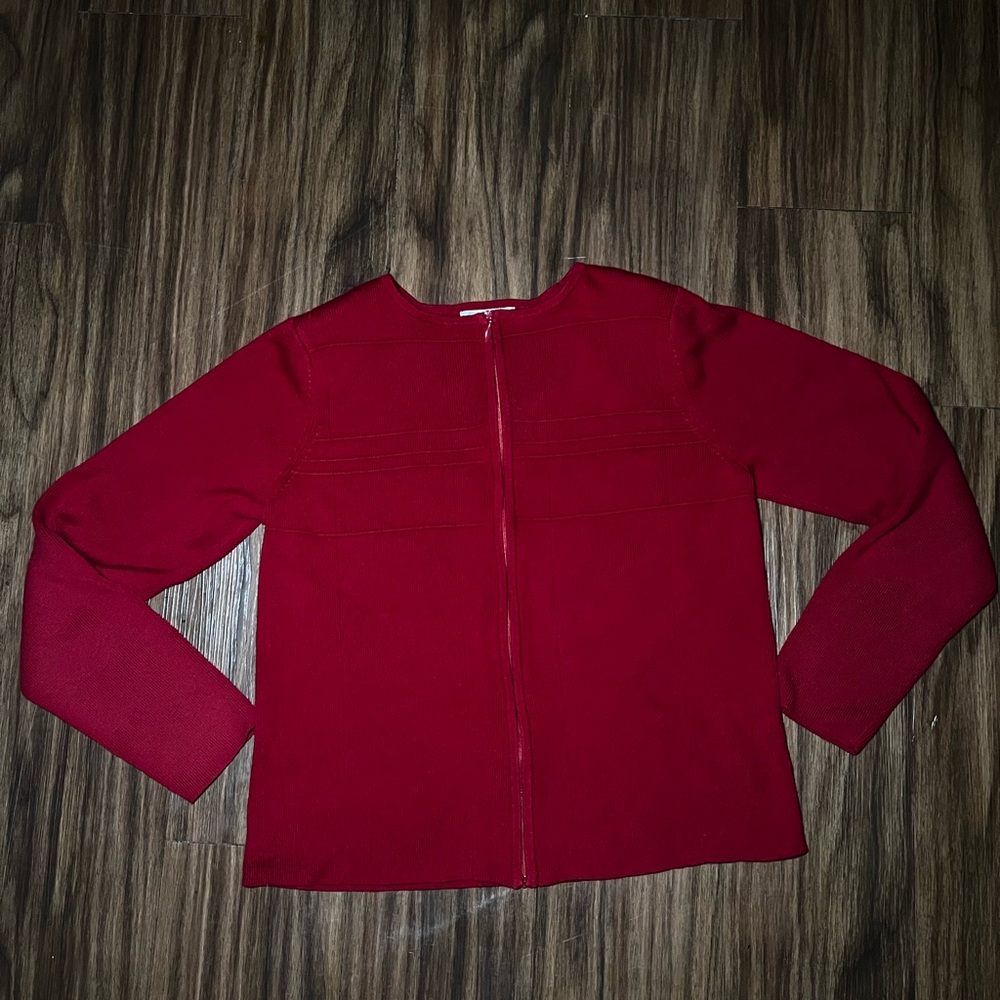 Christopher & Banks Ruby Red Cardigan sweater M
